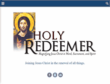 Tablet Screenshot of holyredeemer.us